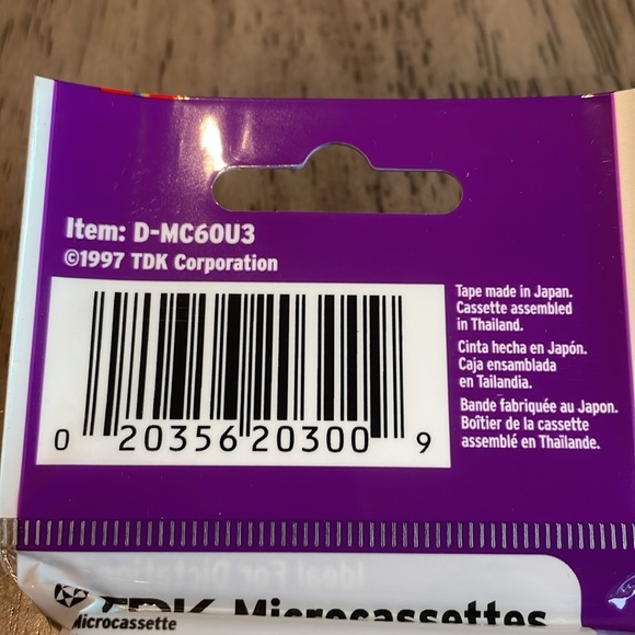 TDK 3 Pack Microcassettes MC-60 - Picture 4 of 6